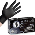 SwiftGrip Disposable Light-Duty Nitrile Exam Gloves Case Pack – Black, 3 Mil, EN35K Series, (10) x 100 Count Boxes (1000 Count)