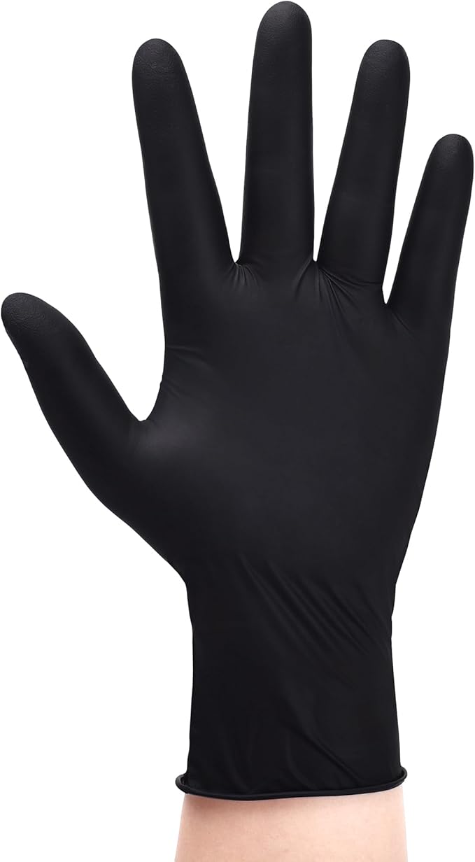 Schneider Nitrile Gloves Latex-Free 5Mil Disposable Gloves Black - (NBFK81) - SchneiderDirect.com