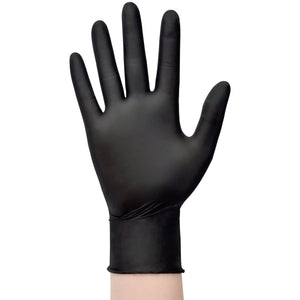 SwiftGrip Disposable Light-Duty Nitrile Gloves 10x100 Case Pack - Black (EN35K) 3Mil
