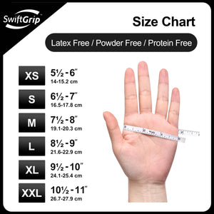 SwiftGrip Disposable Light-Duty Nitrile Gloves 20x50 Case Pack - Black (EN35K) 3Mil