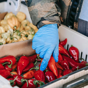 SwiftGrip Disposable Light-Duty Nitrile Gloves 10x100 Case Pack - Blue (EN35B) 3Mil