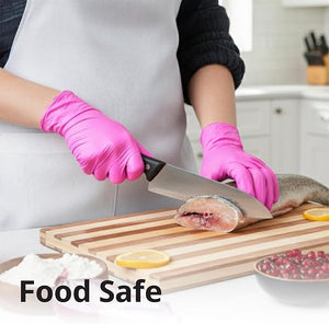 Nitrile Gloves Latex-Free 20x50 Case Pack 4Mil Disposable Gloves Fuchsia, SwiftGrip (EN35F)