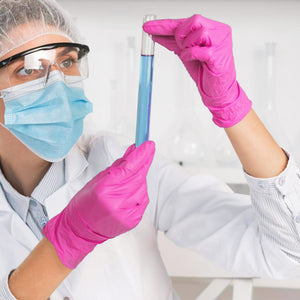 Nitrile Gloves Latex-Free 20x50 Case Pack 4Mil Disposable Gloves Fuchsia, SwiftGrip (EN35F)