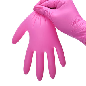 Nitrile Gloves Latex-Free 20x50 Case Pack 4Mil Disposable Gloves Fuchsia, SwiftGrip (EN35F)