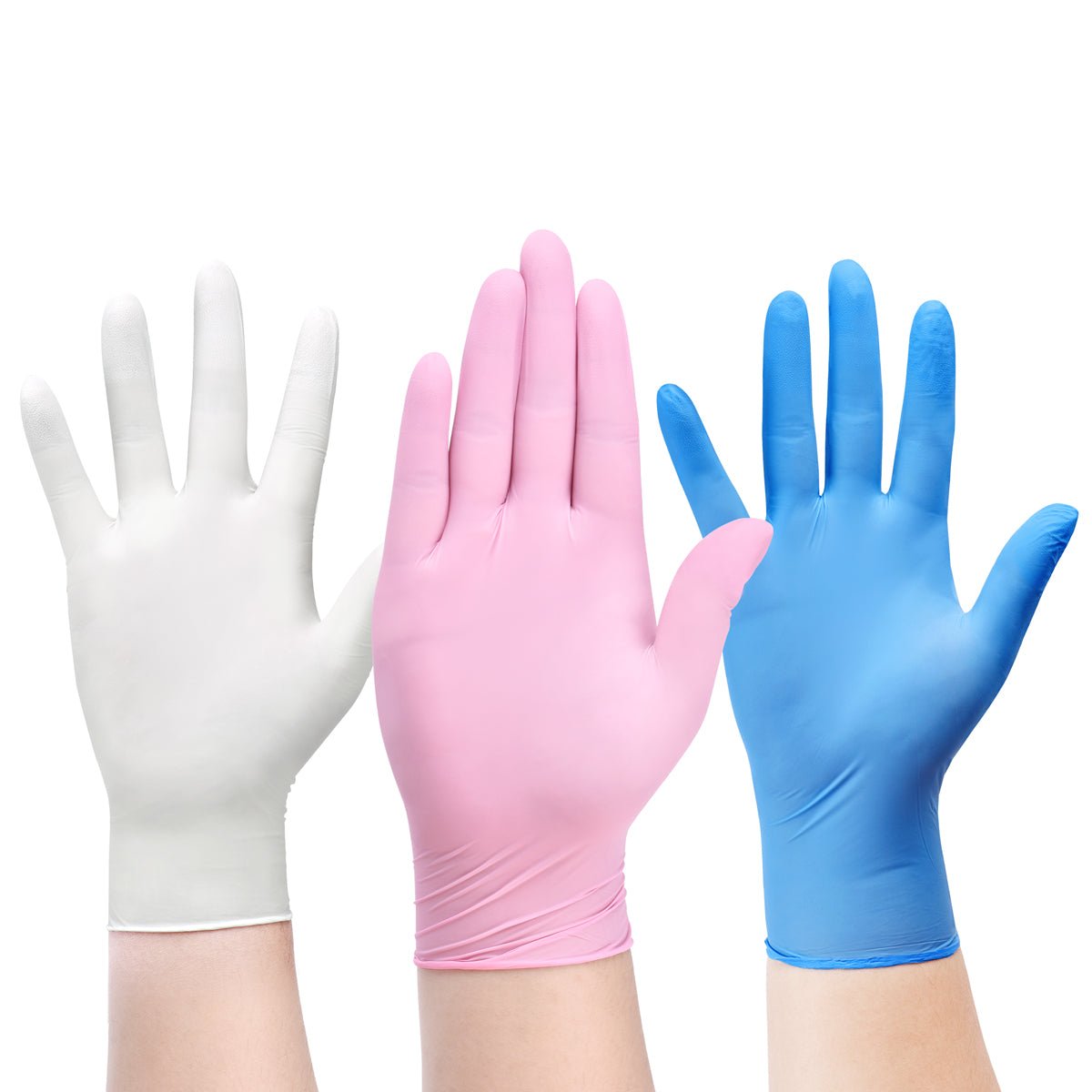 SwiftGrip Disposable Light-Duty Nitrile Exam Gloves 20x50 Case Pack - EN35W White - 3Mil - SchneiderDirect.com