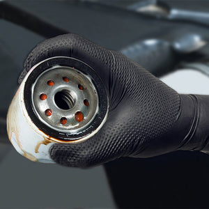 TitanFlex Disposable Heavy-Duty Nitrile Gloves 10x100 Case Pack - Black (HD45K) - 8Mil