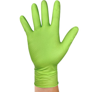 TitanFlex HD45G Heavy Duty Green Industrial Nitrile Gloves