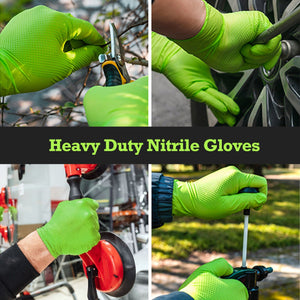 TitanFlex HD45G Heavy Duty Green Industrial Nitrile Gloves - Multipurpose applications
