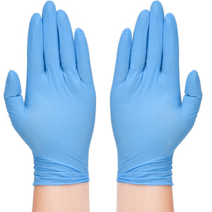 TitanFlex Disposable Heavy-Duty Nitrile Exam Gloves 10x100 Case Pack - Blue HD20B - 6Mil - SchneiderDirect.com