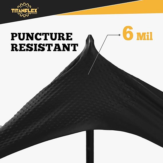 TitanFlex Nitrile Gloves BLACK DURABULITY