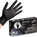 SwiftGrip Disposable Light-Duty Nitrile Exam Gloves Case Pack – Black, 3 Mil, EN35K Series, (20) x 50 Count Boxes (1000 Count)