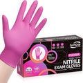 SwiftGrip Light-Duty Nitrile Gloves Case Pack– Fuchsia, 3 Mil, EN35F Series, Case of (10) Boxes (1000 Count)