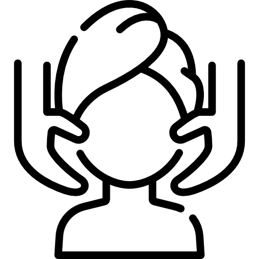 Outline of a person with antennas 