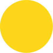 Solid yellow circle on a white background