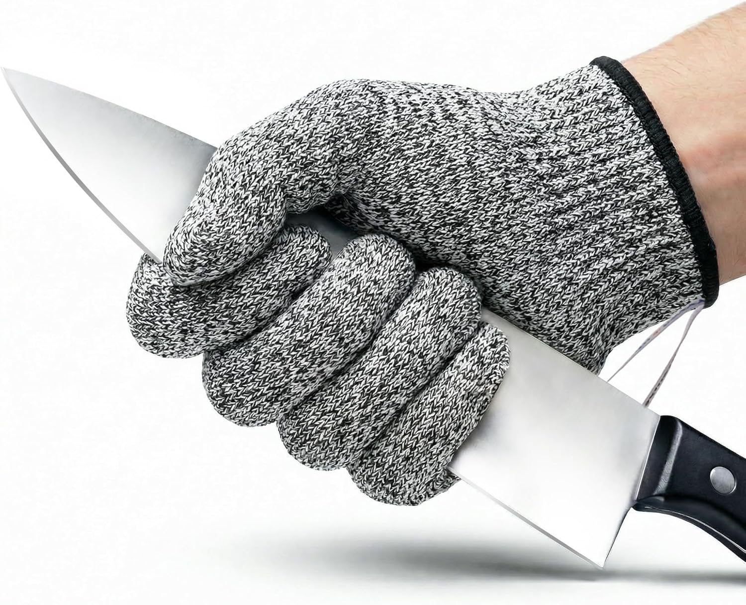 Safe & Savvy Cut Resistant Gloves, Level 5, Machine Washable, 1 Pair, Black - (C310-K)