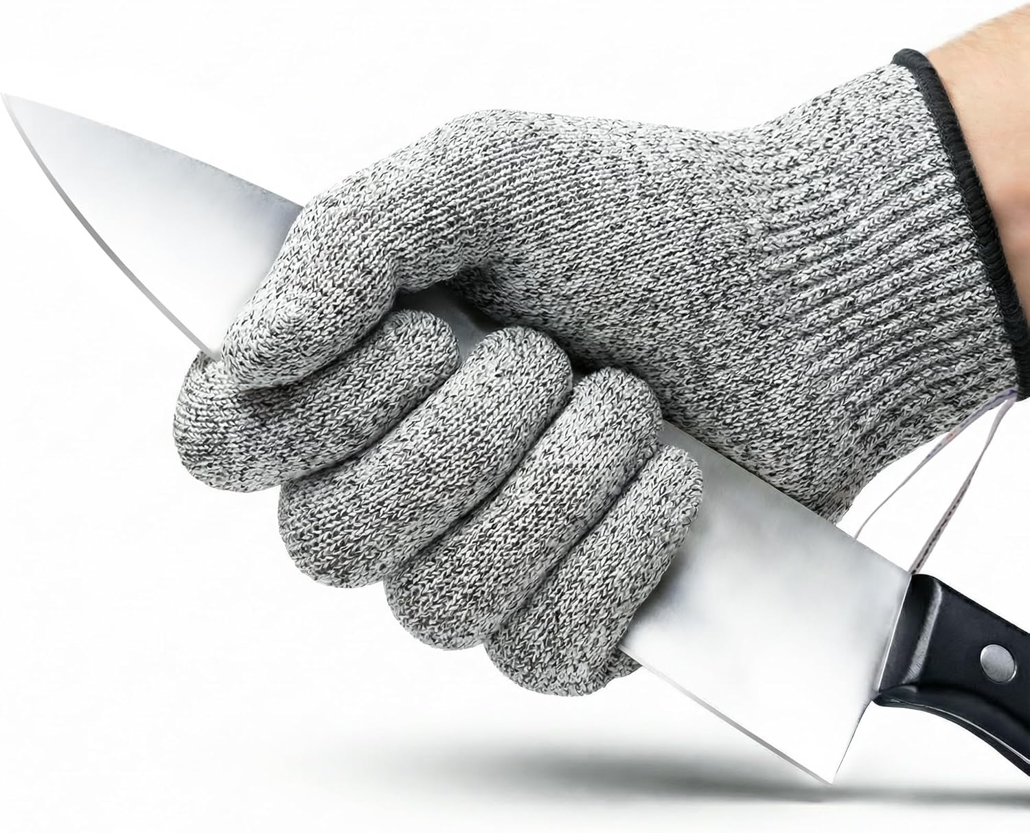 Safe & Savvy Cut Resistant Gloves, Level 5, Machine Washable, 1 Pair, Grey - (C310-S)