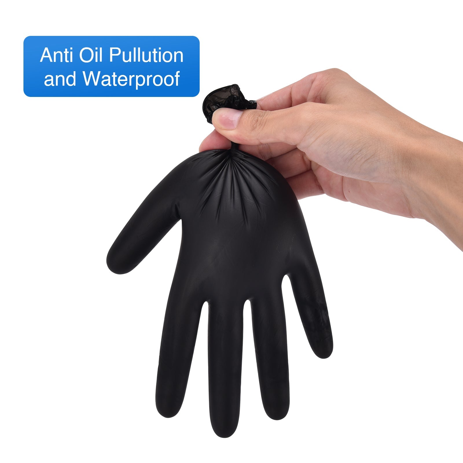 Schneider Vinyl 4Mil Disposable Gloves Black - (VSFK31)