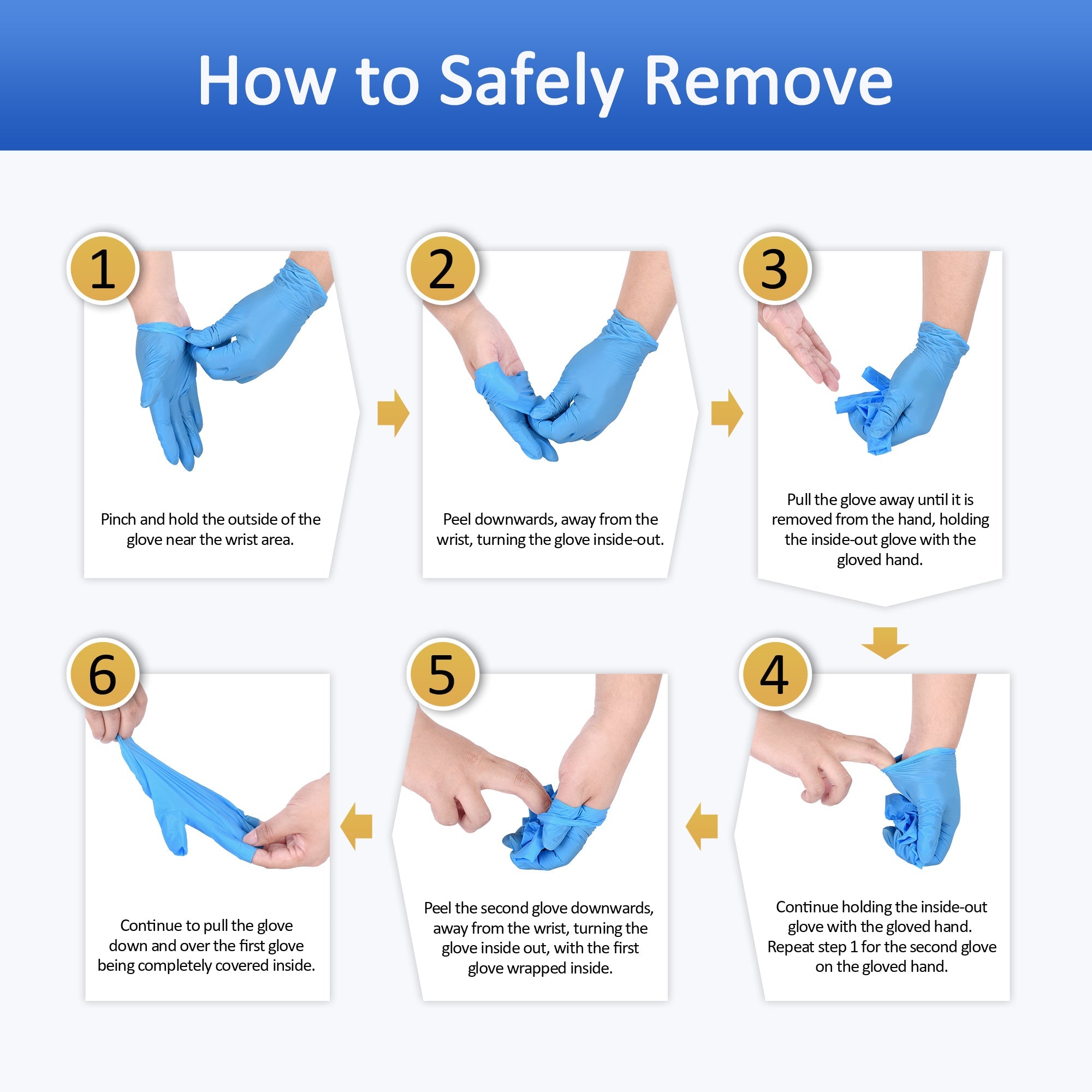 Schneider Vinyl 4Mil Disposable Gloves Blue - (VSFB30)