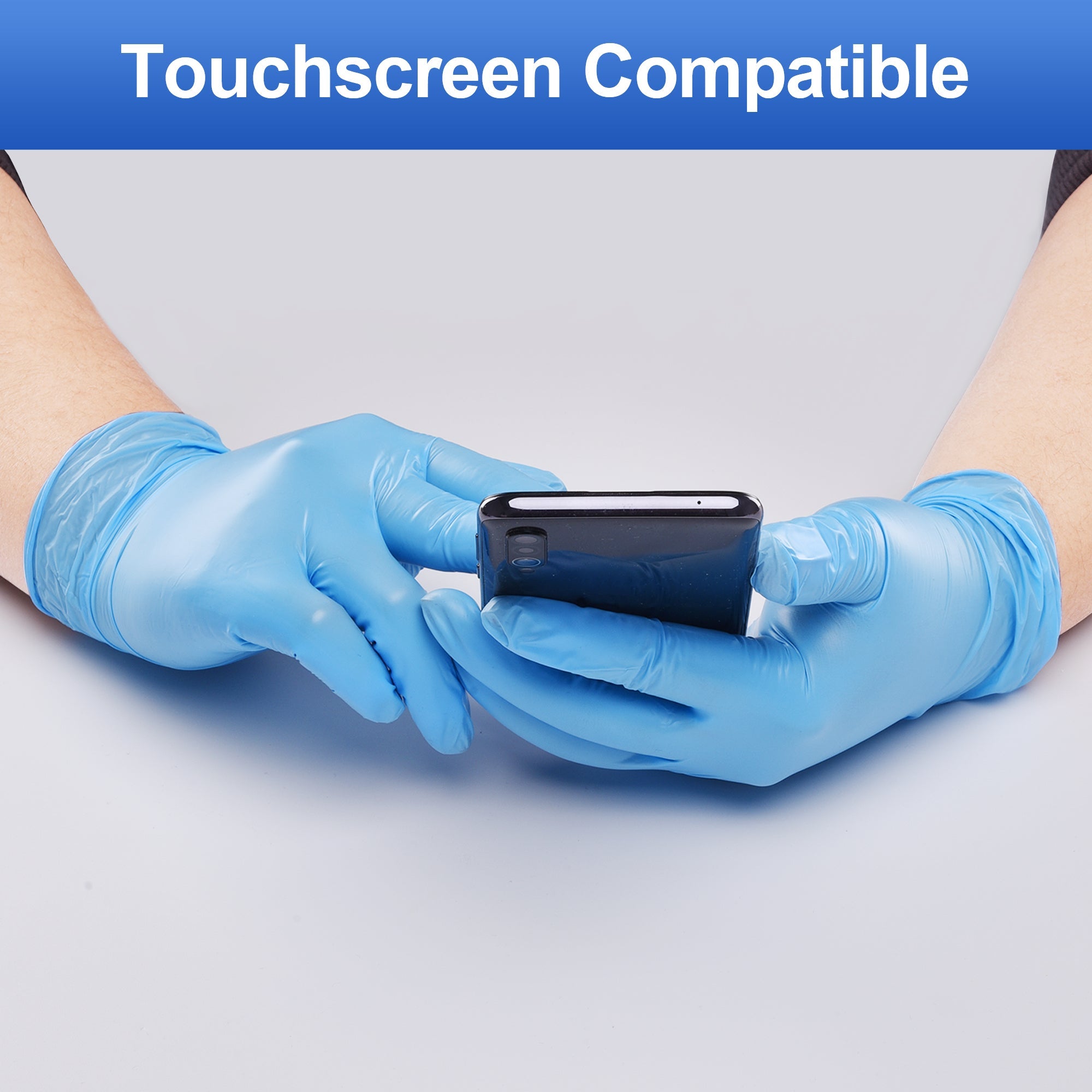 Schneider Vinyl 4Mil Disposable Gloves Blue - (VSFB30)