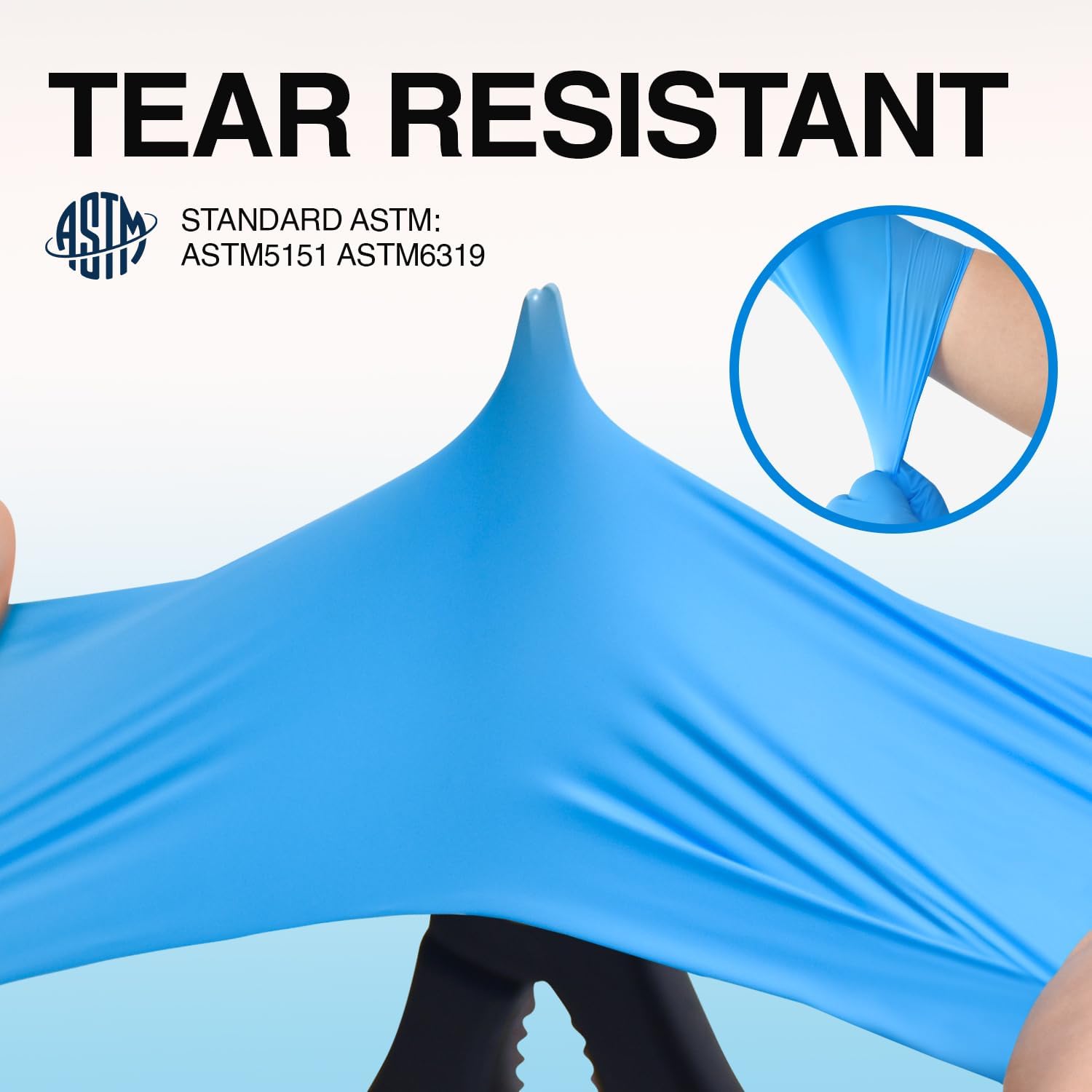 Schneider Nitrile Exam Gloves Extended 12 Inches Cuff Blue - (NXFT70) resistant