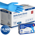 Schneider Nitrile Gloves, 10,000 Count, Blue, 4Mil - (NBFT700X-C)
