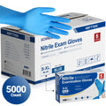 Schneider Nitrile Gloves, 5000 Count, Blue, 4Mil - (NBFT700X-C)