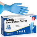 Schneider Nitrile Gloves Latex-Free 2.5Mil Disposable Gloves Blue (NBFT40)