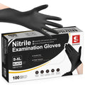 Schneider Nitrile Gloves Latex-Free 4Mil Disposable Gloves Black - (NBFK71)