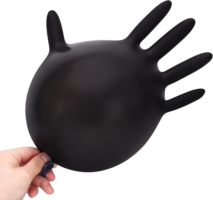 Schneider Nitrile Gloves Latex-Free 5Mil Disposable Gloves Black - (NBFK81) - SchneiderDirect.com