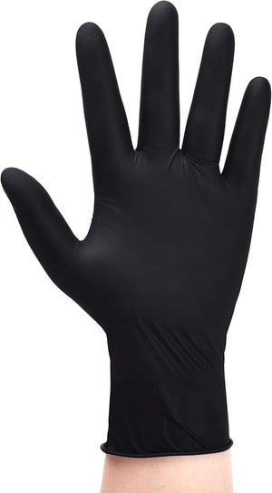 Schneider Nitrile Gloves Latex-Free 5Mil Disposable Gloves Black - (NBFK81) - SchneiderDirect.com