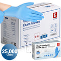 Schneider Vinyl Gloves, 25,000 Count, Blue, 4Mil (VSFB30-C)