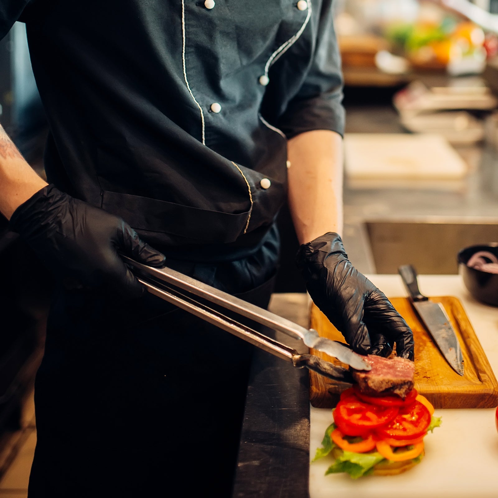 Schneider Disposable Vinyl Synthetic Exam Gloves, Black, VSFK31 Series (4 mil), 50ct Box image 9