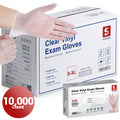 Schneider Vinyl Gloves Clear, 10,000 Count, 4Mil - (VMFC2001-C)