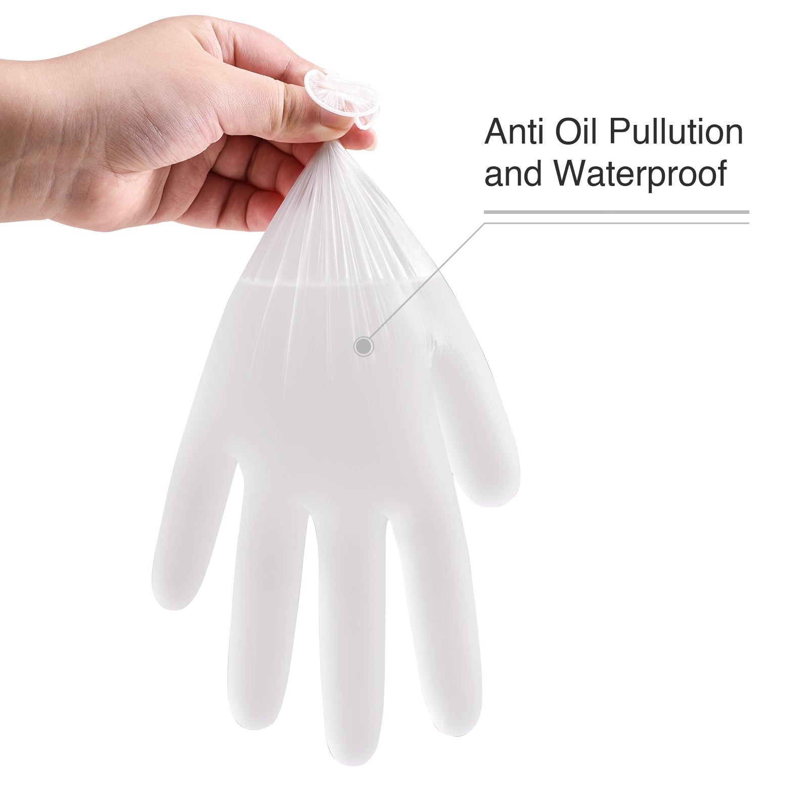 Schneider Disposable Vinyl Exam Gloves, Clear, VMFC20 Series (4 mil), 50ct Box image 3