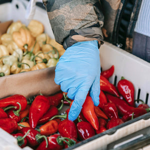 SwiftGrip Disposable Light-Duty Nitrile Gloves 10x100 Case Pack - Blue (EN35B) 3Mil