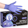 SwiftGrip Nitrile Gloves Latex-Free, 4Mil, Disposable Gloves, Violet, EN35V, 100 Count