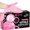 SwiftGrip Nitrile Gloves Latex-Free 4Mil Disposable Gloves Cherry Blossom - (EN45P)