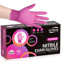 SwiftGrip Nitrile Gloves Latex-Free 4Mil Disposable Gloves Fuchsia EN35F

