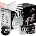 SwiftGrip Nitrile Gloves White, 3mil, 25,000 Count - (EN35WDX-C)