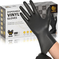 Swiftlite Disposable Vinyl Gloves Case Pack – Black, 4 Mil, FV40KD, (10) x 100 Count Boxes (1000 Count)