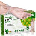 SwiftLite Vinyl Gloves, Latex-Free, 4Mil, Disposable Gloves, Clear, FV40C, 100 Count, Medium