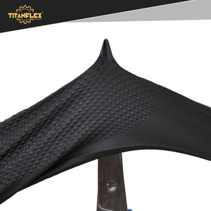 TitanFlex HD45K Heavy-Duty Black Nitrile Gloves - Highly puncture resistant