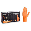 TitanFlex Disposable Heavy-Duty Industrial Nitrile Gloves Case Pack – Orange, 8 Mil, HD45A Series, (20) x 50 Count Boxes (1000 Count)