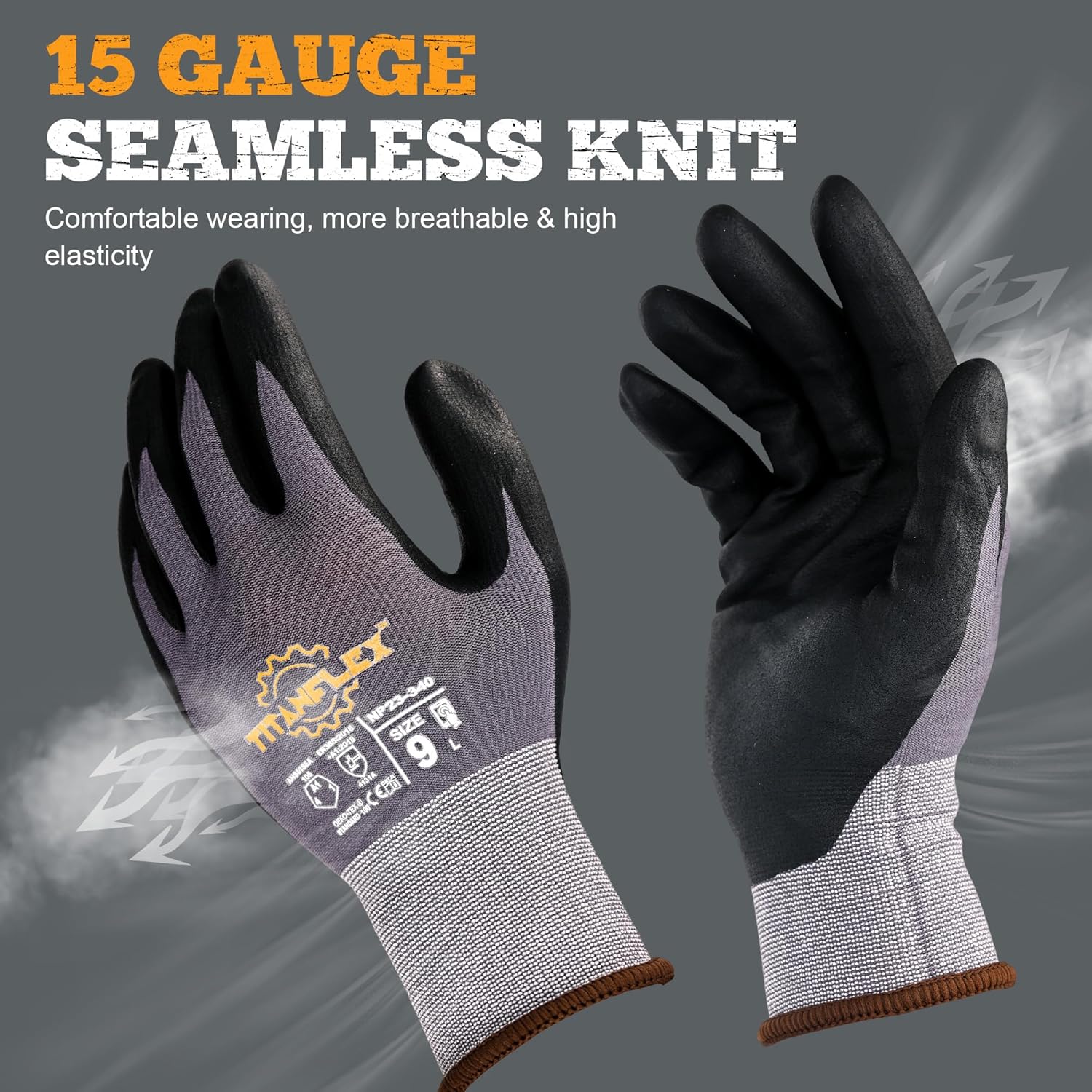 TitanFlex Microfoam Nitrile Coated Work Gloves - (NP23 Series)
