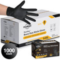 TitanFlex Nitrile Gloves Black, 1000 Count, 8mil - (HD45K01-C)