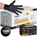 TitanFlex Nitrile Gloves Black, 1000 Count, 8mil - (HD45K0X-C)