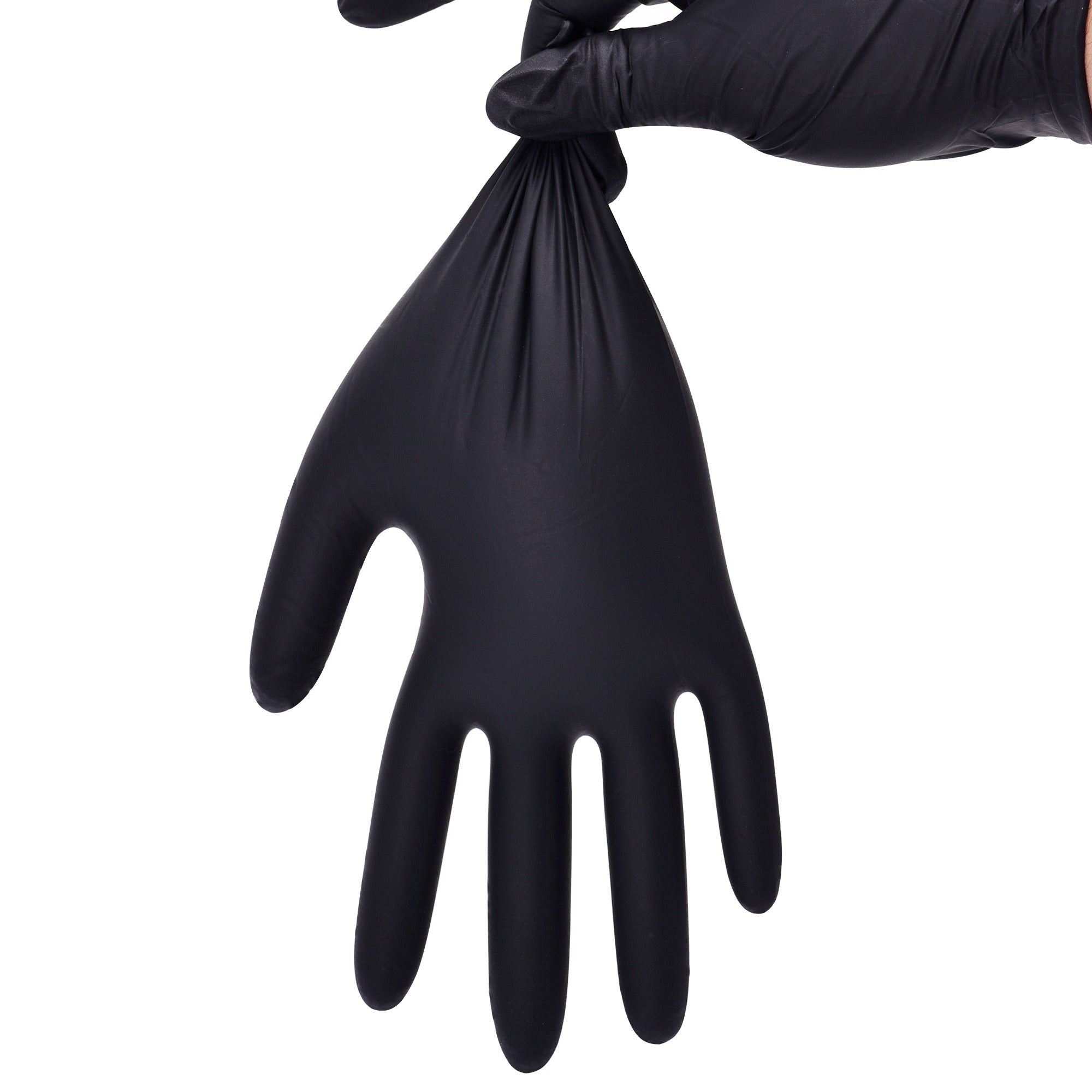 TitanFlex Disposable Heavy-Duty Nitrile Exam Gloves, Black, HD20K Series (6 mil), 100ct Box image 9
