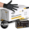 TitanFlex Nitrile Gloves Black, 10,000 Count, 6mil - (HD25K0X-C)