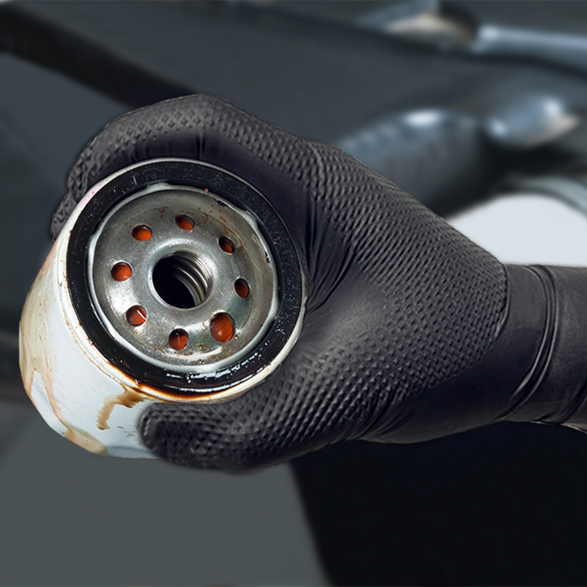 TitanFlex Disposable Heavy-Duty Industrial Nitrile Gloves, Black, HD45K Series (8 mil), 100ct Box image 21